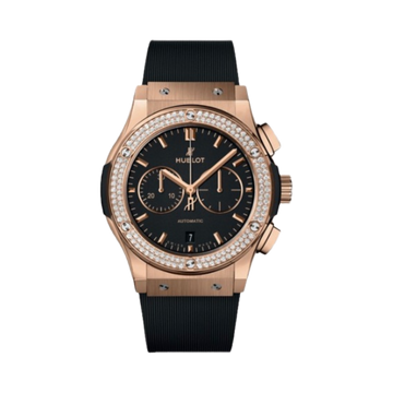 Hublot Chronograph King Gold Diamonds