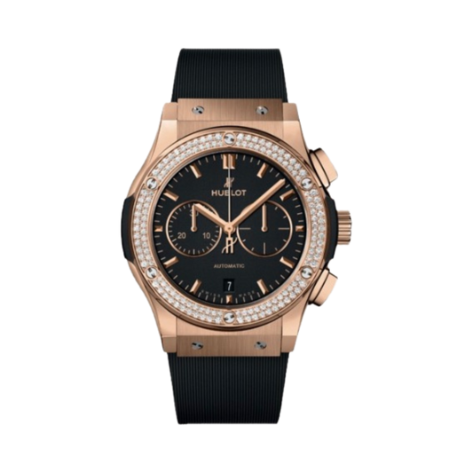 Hublot Chronograph King Gold Diamonds