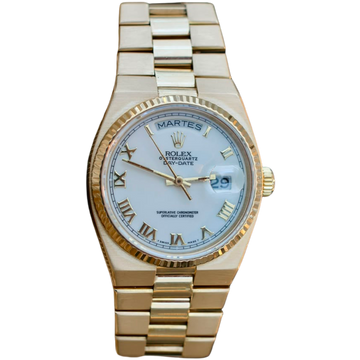 Rolex Oyster Quartz Day-Date"Presidente" 18k Yellow Gold Ref. 19018 36MM