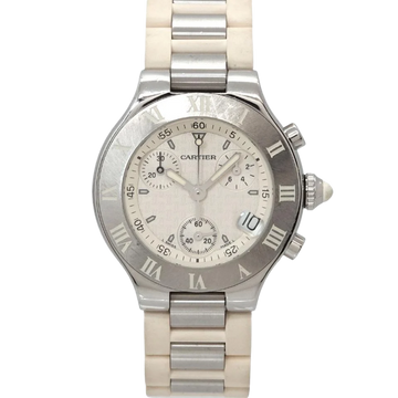 Cartier Must 21 Chronograph Ref. W10197U2 32MM
